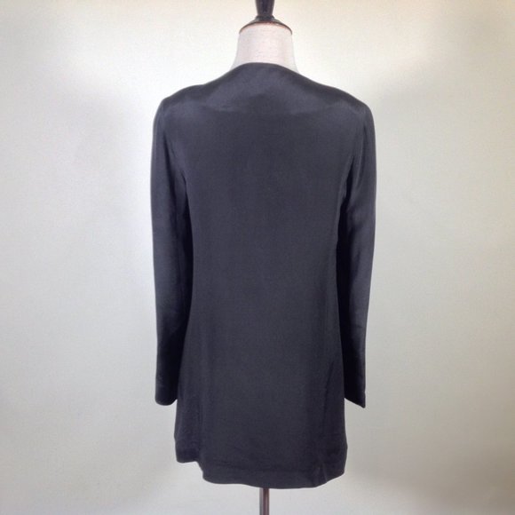 Vintage Georgiou Studio Silk Jacket Tunic Womens 4 - Picture 4 of 5